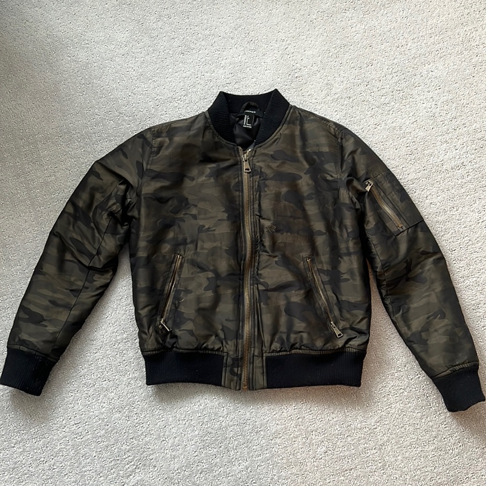 Forever 21 Camo bomber jacket